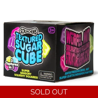 Scrunchems Textured Sugar Cube – Super Sensory Squishy Square